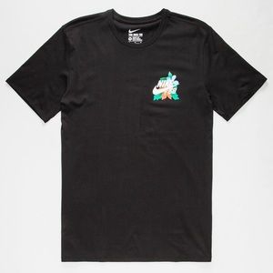 NIKE SB Colorful Floral Mens T-Shirt Black